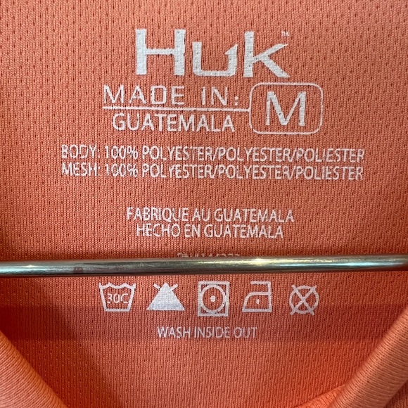 HUK Women’s Icon Long Sleeve UPF Performance Fishing/Sun shirt. Women’s M - Picture 6 of 7